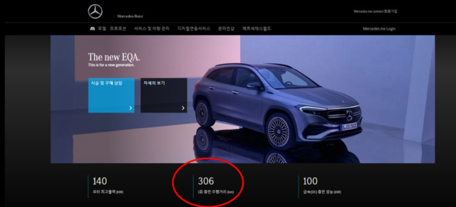 Andere Länder andere E-Auto-Reichweiten?: Koreanisches Ministerium: „Mercedes EQA kommt nur 306 km weit.“
