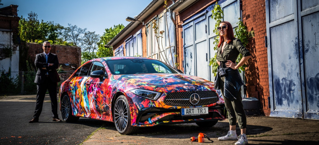 Kunst am Benz: Mercedes CLS 400 wird zum „Artcar“