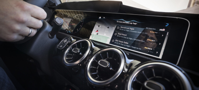 Weltpremiere auf der CES 2018: MBUX: MBUX: Mercedes-Benz löst eine Revolution im Cockpit der Kompaktwagen aus