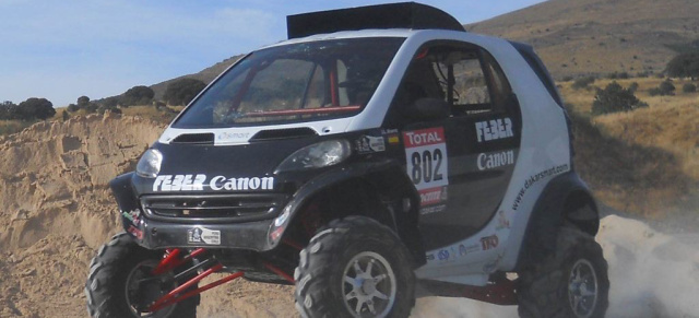 Dakar 2013: Der Rallye Dakar smart: Ein smart auf Abwegen: Im Januar 2013 werden zwei  smart-Umbauten an der härtesten Rallye der Welt teilnehmen.