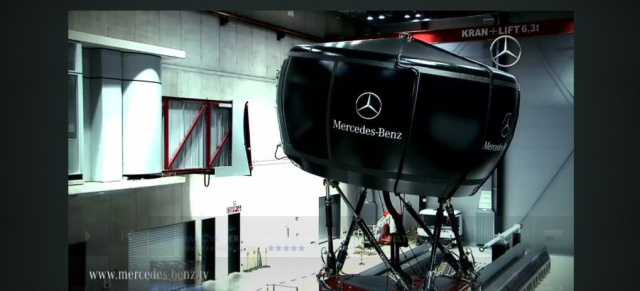 Jetzt aktuell auf Mercedes-Benz.tv.: Der modernste Fahrsimulator der Welt: 