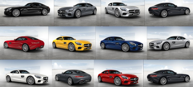 Die Farben des neuen Mercedes-AMG GT: Starke 11? 