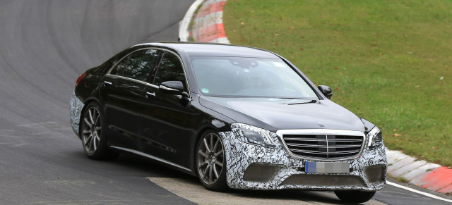 Mercedes Erlkönig erwischt: Spy Shot: Aktuelle Bilder vom Mercedes-AMG S63 Facelift