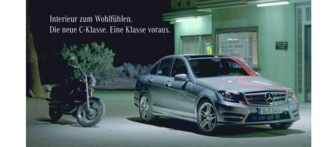 Der neue Mercedes C-Klasse Spot!: Das rockt: der Mercedes-Spot mit der vielleicht "schönsten Frisur"? Oder auch: Wackeldackel einmal anders! 