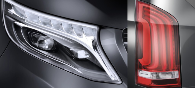 LED-Technik von HELLA in der Mercedes V-Klasse : Scheinwerfer