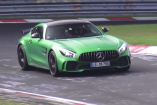 Video: Mercedes-AMG GT Erlkönig fetzt durch die Grüne Hölle: Auf dem Nürburgring gefilmt: Mercedes-AMG GT4 Straßenversion - oder doch GT R Black Series?