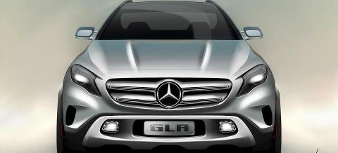 Concept GLA - Preview!: Ein Design-Sketch zum neuen Kompakt-SUV