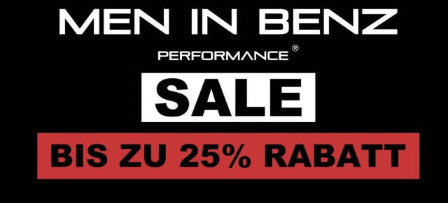 Bis zu 25% auf T-Shirts und Hoodies: Große SALE-Aktion im MIB - Men In Benz Performance® Shop