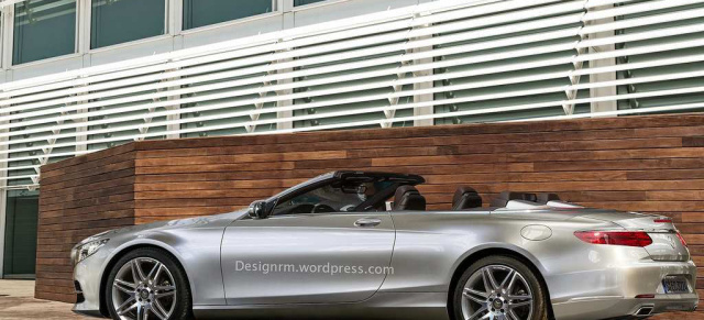 Mercedes von morgen: Könnte so das Mercedes S-Klasse Cabriolet aussehen?: Renderings von der S-Klasse Frischzelle
