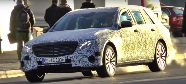 Mercedes-Benz Erlkönig: Spy-Video vom Mercedes E-Klasse T-Modell S213