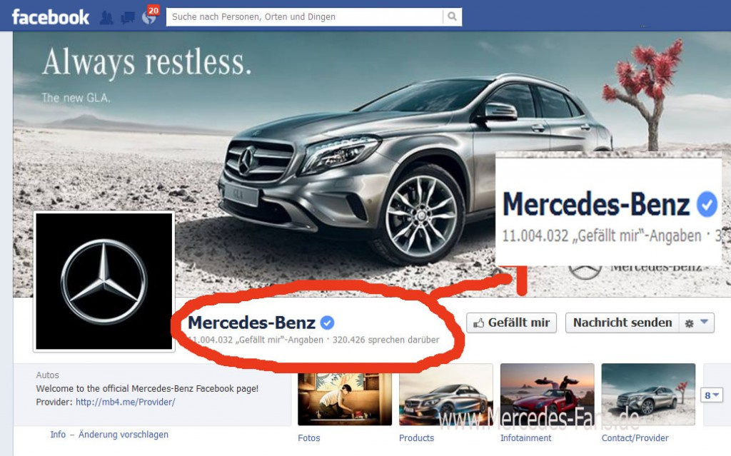 Mercedes-Benz: Elf Millionen Facebook Fans: Kunstwerk Als Dankeschön ...